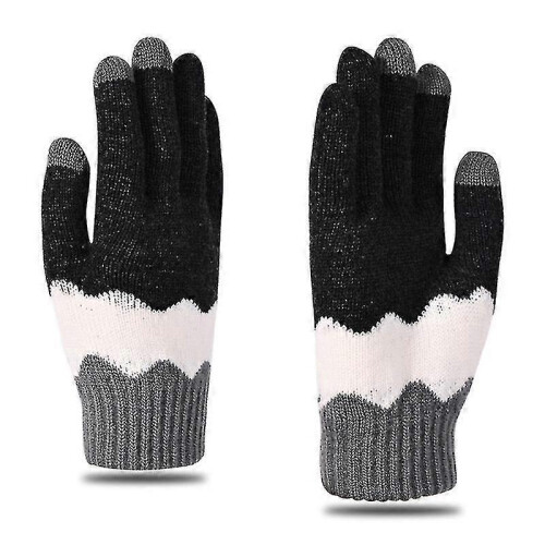 (Gray)Cold-proof Fashion Warm Knit Gloves