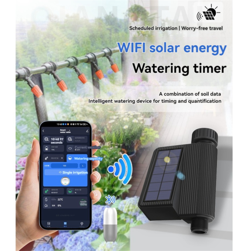 WIFI Solar Waterer Smart Garden Timing Sprinkler w 2