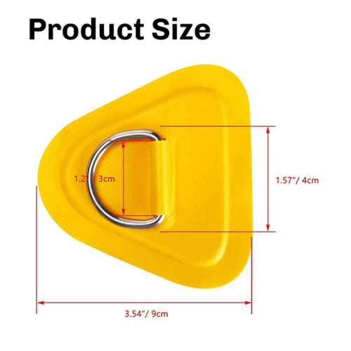 6 Stück D-Ring-Patch für Schlauchboot, Kajak, Schlauchboot 2