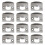 12 PCS Door Strike Plate, Black Deadbolt Stainless 4