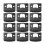 12 PCS Door Strike Plate, Black Deadbolt Stainless 1