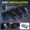 Πάνελ USB 12V 4 σε 1 + βολτόμετρο LED και διπλός φορτιστής 5