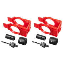 Kit de instalación de cerradura de puerta de 2 piezas, perforación de orificios para puertas