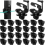 25 τεμάχια μονωτής Z Pin Lock T Post Black για αγρότες 1