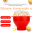 Faltbare Silikon-Popcorn-Maschine für die Mikrowelle mit 5