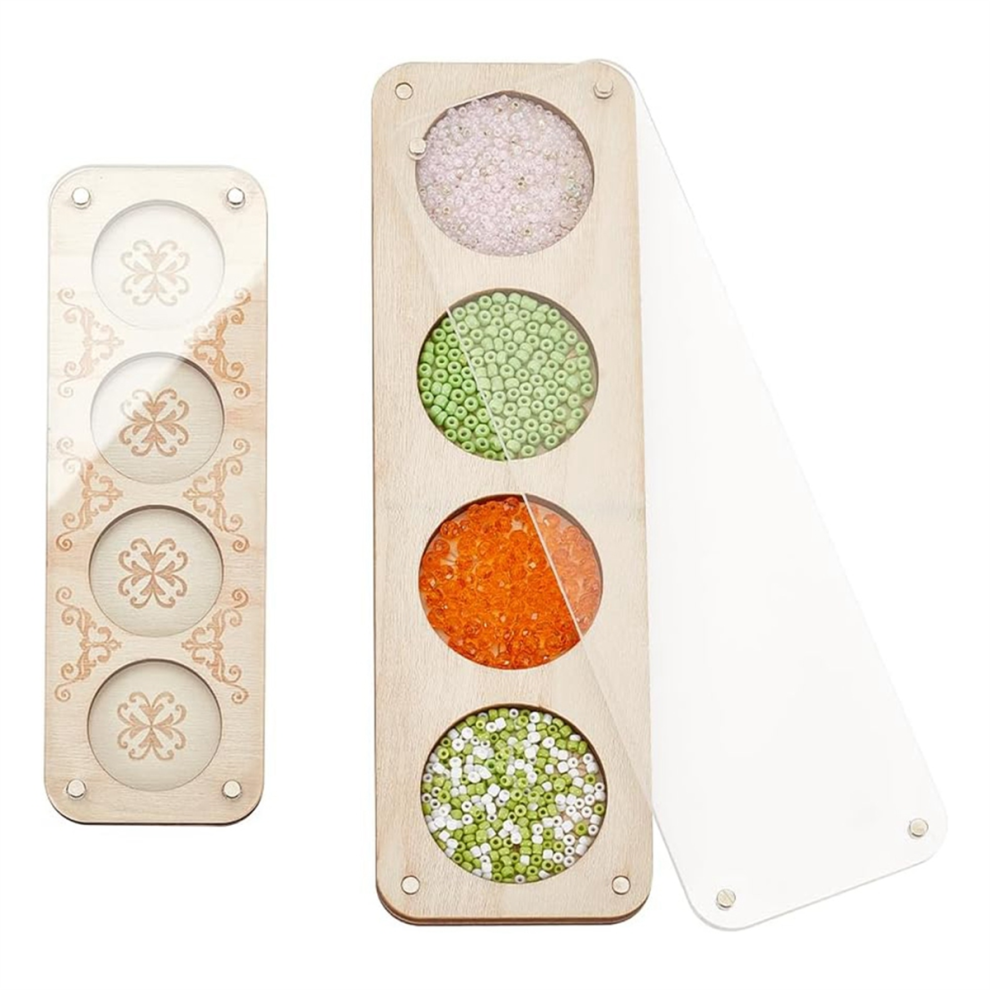 Vassoio Portagioie In Legno Da 2 Pezzi Con Coperchio, 2 Misure