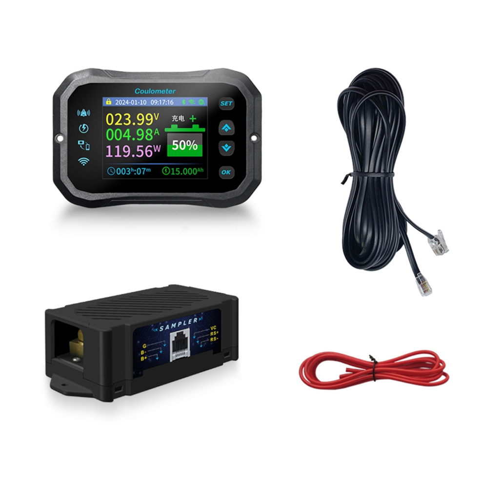 Wifi Coulomb Meter Rv Battery Monitor Capacity Ind 4853440490155