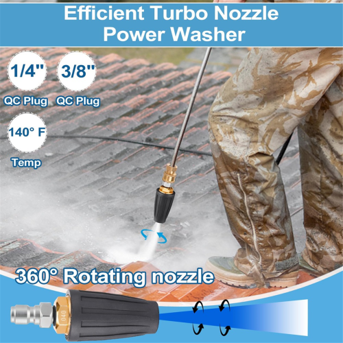 4000PSI hogedrukreiniger tipsset - Efficiënte turbo 2