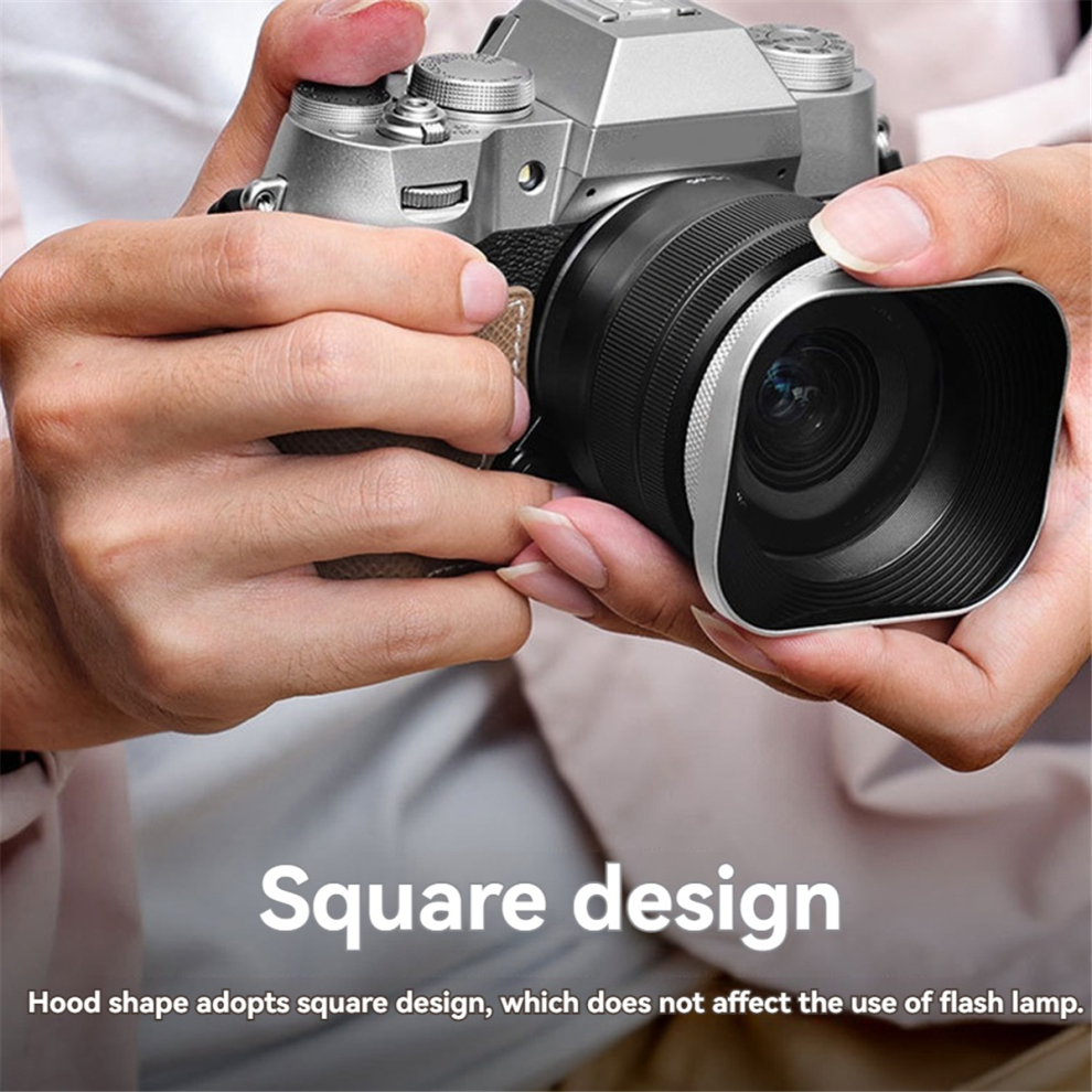 Square Mirrorless Camera Lens Hood 52Mm For Dslr P 4853440495839