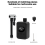 Pompa de aer electric portabilă, mini, pentru anvelope de bicicletă (inflator) 3