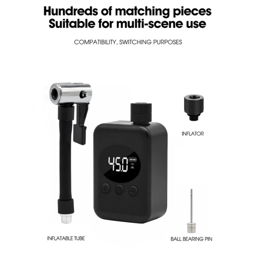 Pompa de aer electric portabilă, mini, pentru anvelope de bicicletă (inflator) 2