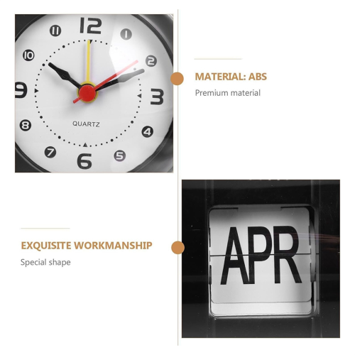 Page-Flip Clock Calendar Capsule Design Simple Wal 2