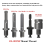 Mandrin de perceuse à main sans clé 1,5-13 mm 1/2-20UNF avec S 8