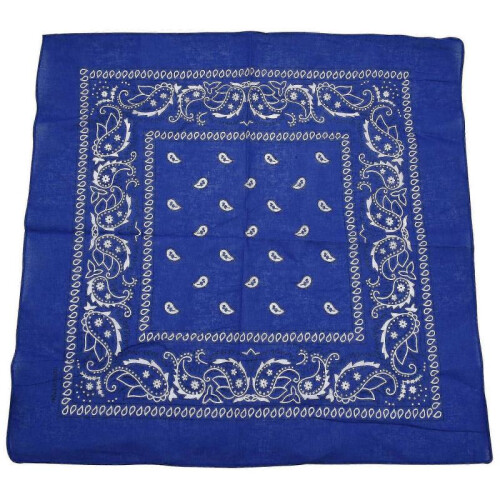 3 Bandanas Man And 57 X 57 Cm Royal Blue + + Navy Blue 2