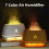 Salzstein-Aroma-Luftbefeuchter Flammenfarbenes Licht 4