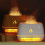 Salzstein-Aroma-Luftbefeuchter Flammenfarbenes Licht 3