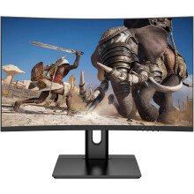 27 inch FHD Monitor, 240Hz Curved R1000 Screen NTSC 72% 1080P Desktop MNT with Speaker, FPS GamingMonitor HDMI DP USB Free