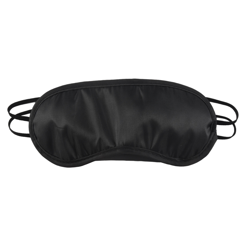 Semoic Black Sleep Mask Eye Mask Blindfold Travel Nylon 1