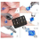 8PCs Mini Pliers Set, Long Nose with Teeth, Flat J 8
