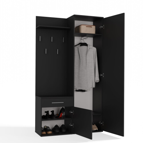 (Black) DUO HANGER WARDROBE 2