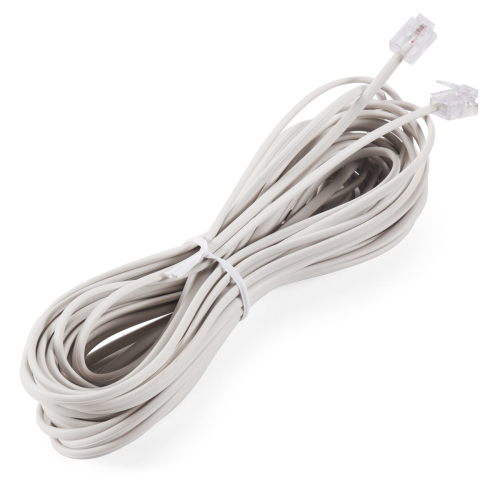 1 peça 10m RJ11 Cabo de extensão de conector telefônico 1