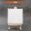 Conjunto de pintura para artistas, tela mini de 3 polegadas x 3 polegadas e 5 cavaletes 10