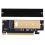 M.2 NVME SSD-adapter M2 naar PCIe 3.0 X16-controller 8
