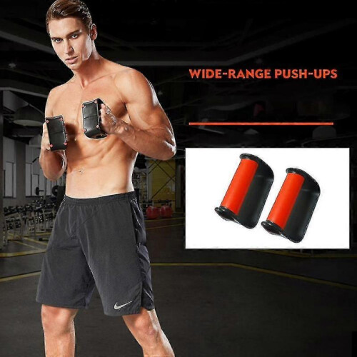 (red) Push Up Bars, Multi-function Home Gym Workout Equipment ,protable  Strength Training Push Up Handle 2