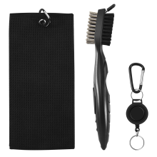 Kit de ferramentas de escova de toalha de golfe de algodão puro com taco Gr