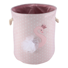 Dirty Laundry Basket Pink Swan Organizer Drawstrin