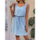 Mini abito da donna con coulisse e texture traforata Sk 7