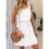 Mini abito da donna con coulisse e texture traforata Wh 5