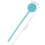 Escova de banho dupla face de silicone com cabo longo 6