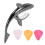 Shark Capo Κιθάρας από Κράμα Ψευδαργύρου Capo για Ακουστικά Ηλεκτρονικά 4