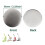 200 sett 58 mm / 2,25 tommer blanke knappbadge-deler 7