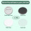 200 sett 58 mm / 2,25 tommer blanke knappbadge-deler 3