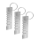 Metal Sheet Thickness Gauge, 3 Pack Stainless Stee 6