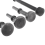 4Pc Air Hammer Chisel Hard Steel Solid Impact Supp 8