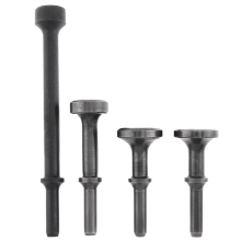 Cinzel para martelo pneumático de 4 peças, aço duro, impacto sólido, suporte