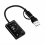 Placa de som externa USB 2.0 tipo C Microfone estéreo 6