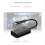Placa de som externa USB 2.0 tipo C Microfone estéreo 10