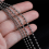 Pure Titanium Chain Necklace Glass Bead Pendant is 8