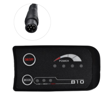 Medidor de bicicleta eléctrica S810 de 6 pines con pantalla LED y UART de 36 V para El