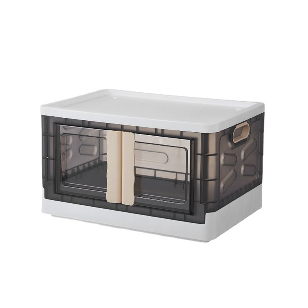 Storage Bins with Doors and Lids,Stackable Storage