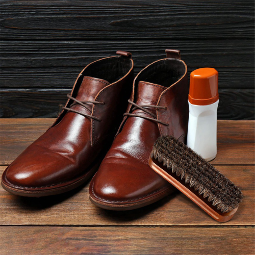 3 Stück Rosshaar Schuhe Polierbürsten Kit Leder 2