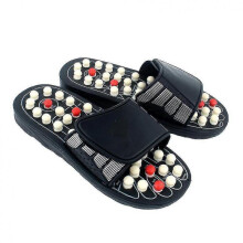 (43) Acupressure Foot Massager Acupoint Massage Ball Roller Slippers Shoes Reflexology Sandals For Men Women
