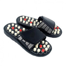 (39) Acupressure Foot Massager Acupoint Massage Ball Roller Slippers Shoes Reflexology Sandals For Men Women