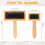 Ξύλινες χειροποίητες λάντζες Slicker Brush Wool Brush Card 3