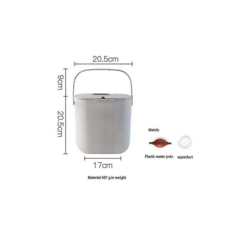 2pcs Compost Bin for Everyday Organic Waste with Lid In The Kitchen Odor Resistant Removable Liner 1