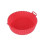 (Red) Silicone Baking Basket Deep Air Fryer 1
